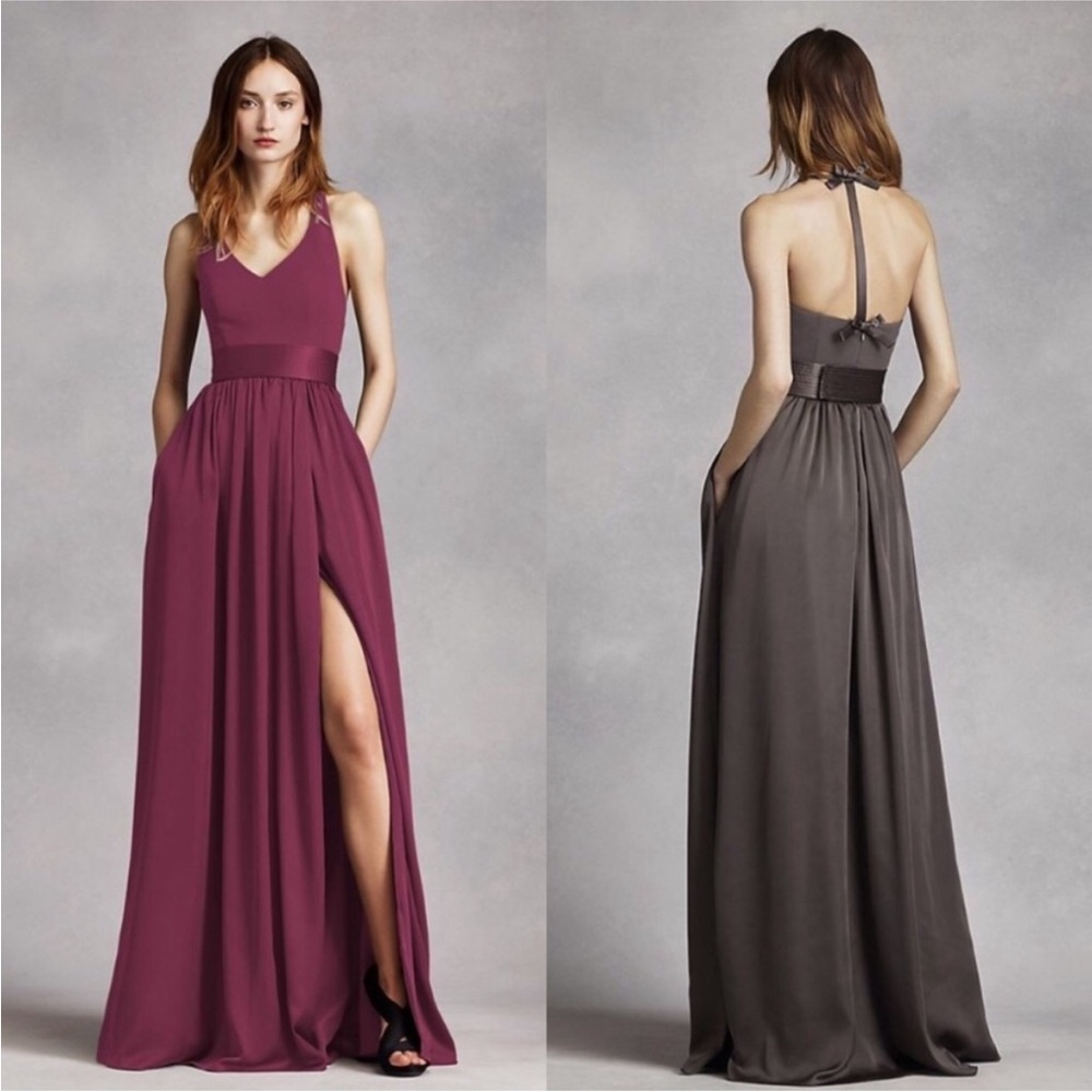 White by Vera Wang Halter Gown/Dress